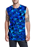Blue Chromatic Melt Men's Muscle Tank