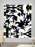 Cow Hide Print Rave Drip Tapestry