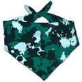 Emerald Teal Paint Splatter Bandana