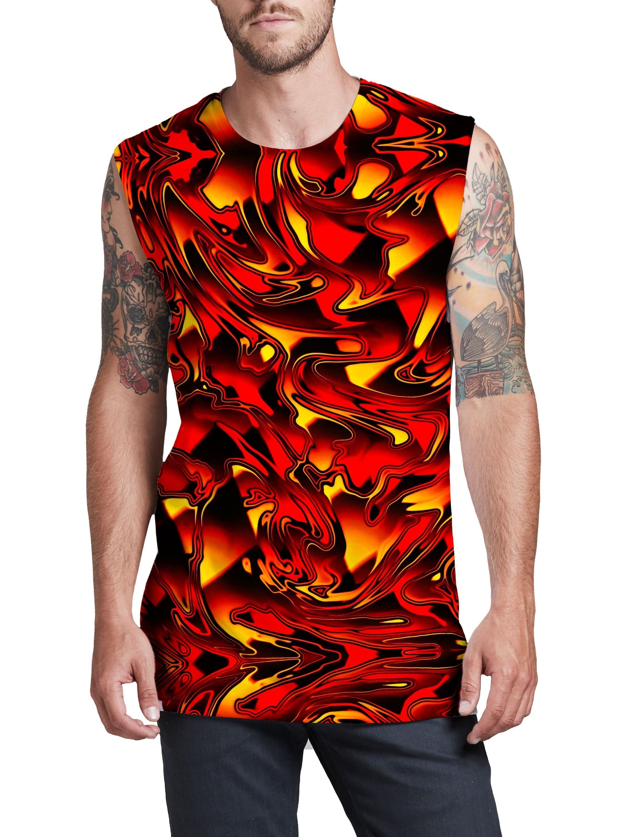 Fire Chromatic Melt Men's Muscle Tank