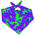 Green and Purple Hypno Splatter Bandana