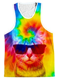 Kitten Tie-Dye Men's Tank