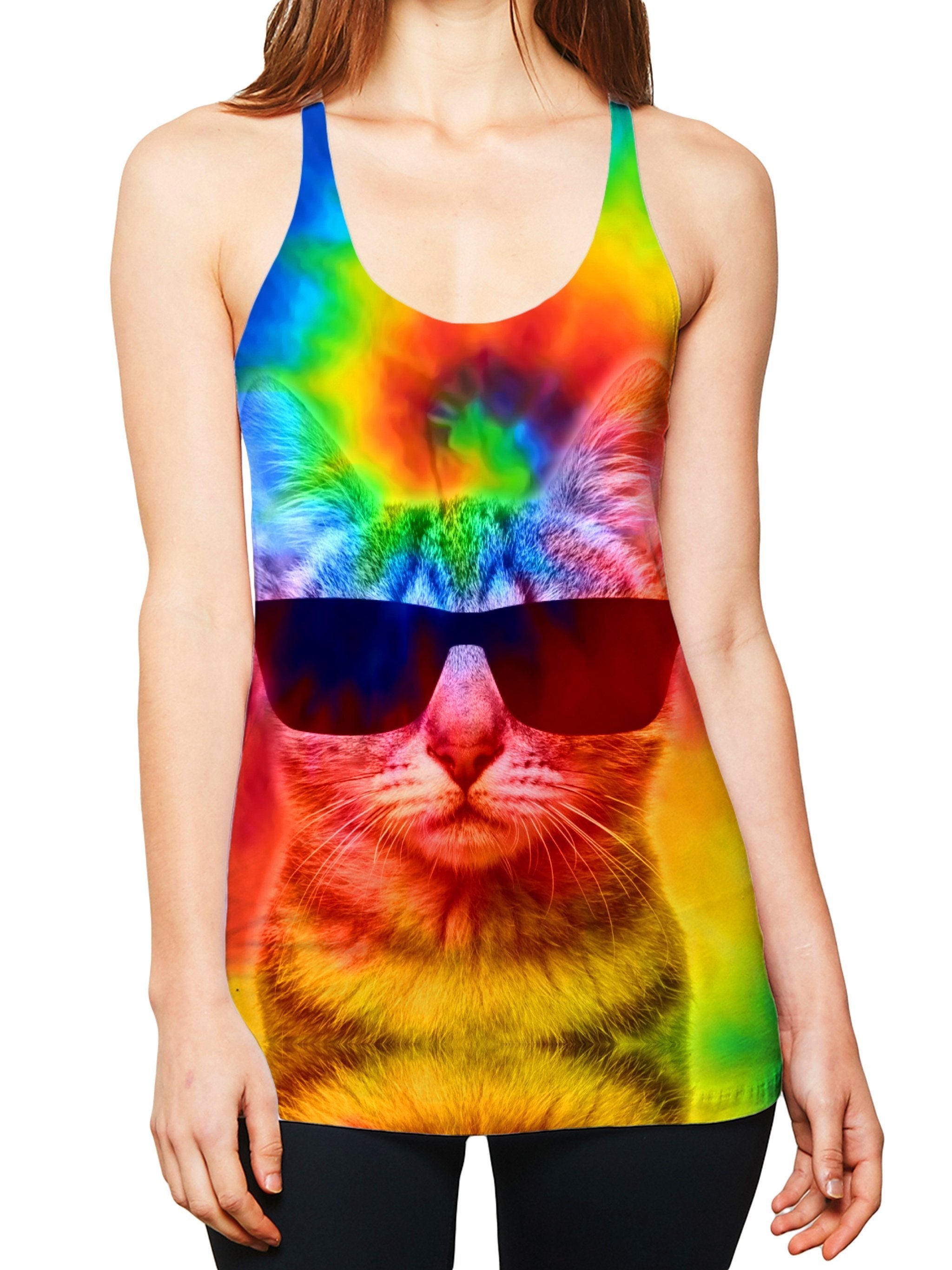 Kitten Tie-Dye Women's Tank