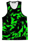 Neon Graffiti Paint Splatter Men's Tank