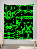 Neon Graffiti Paint Splatter Tapestry