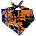 Orange Violet Rave Glitch Bandana