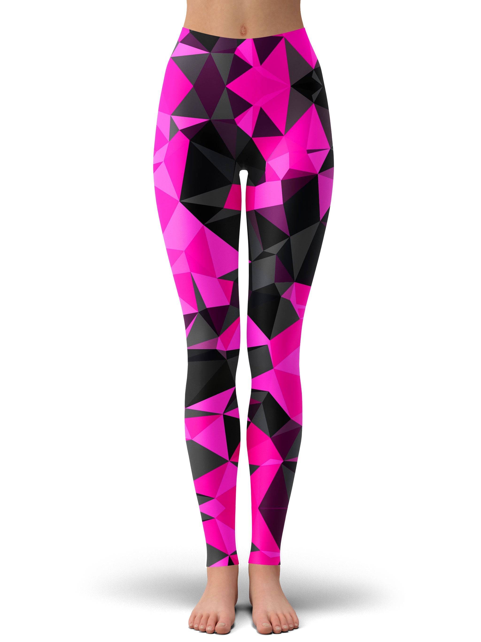 Pink and Black Geo Leggings