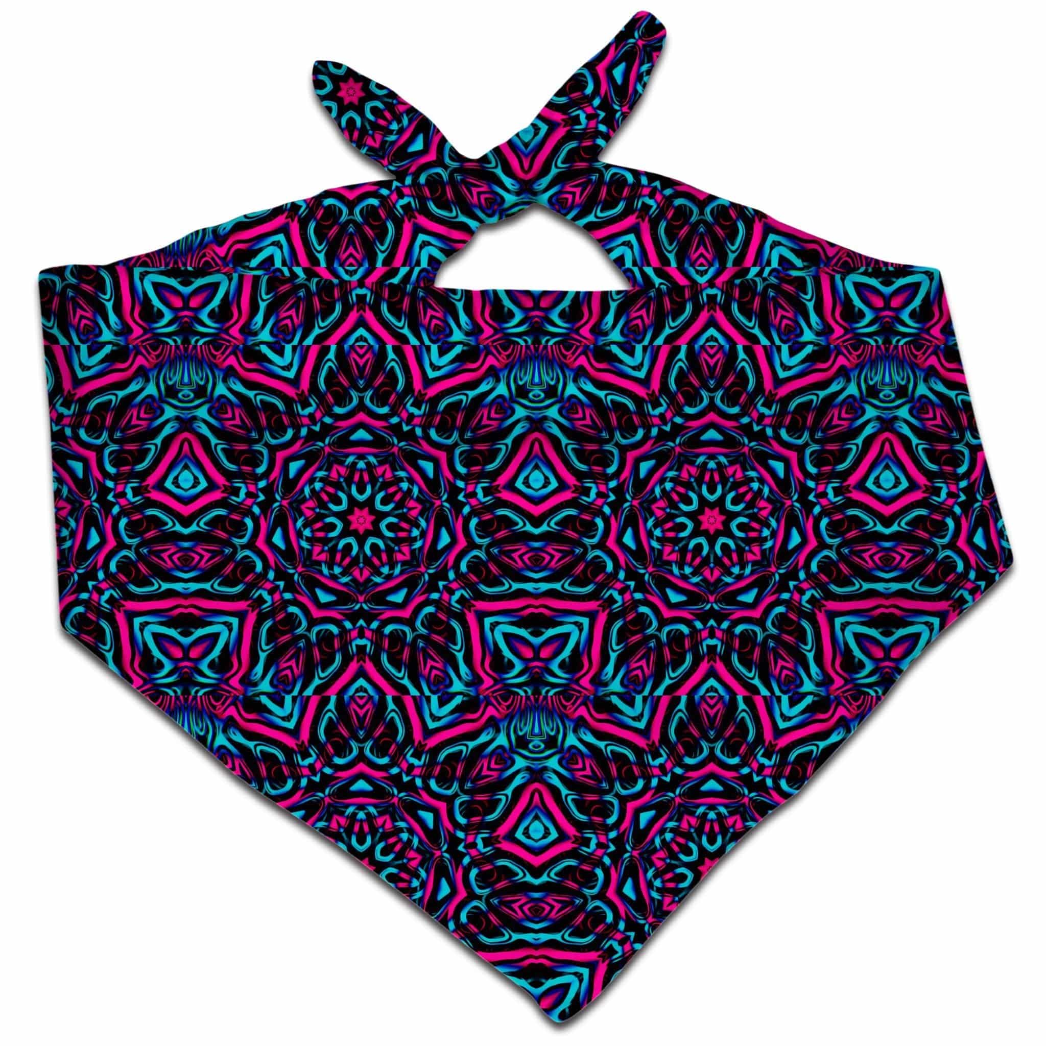 Pink and Blue Mandala Collage Bandana