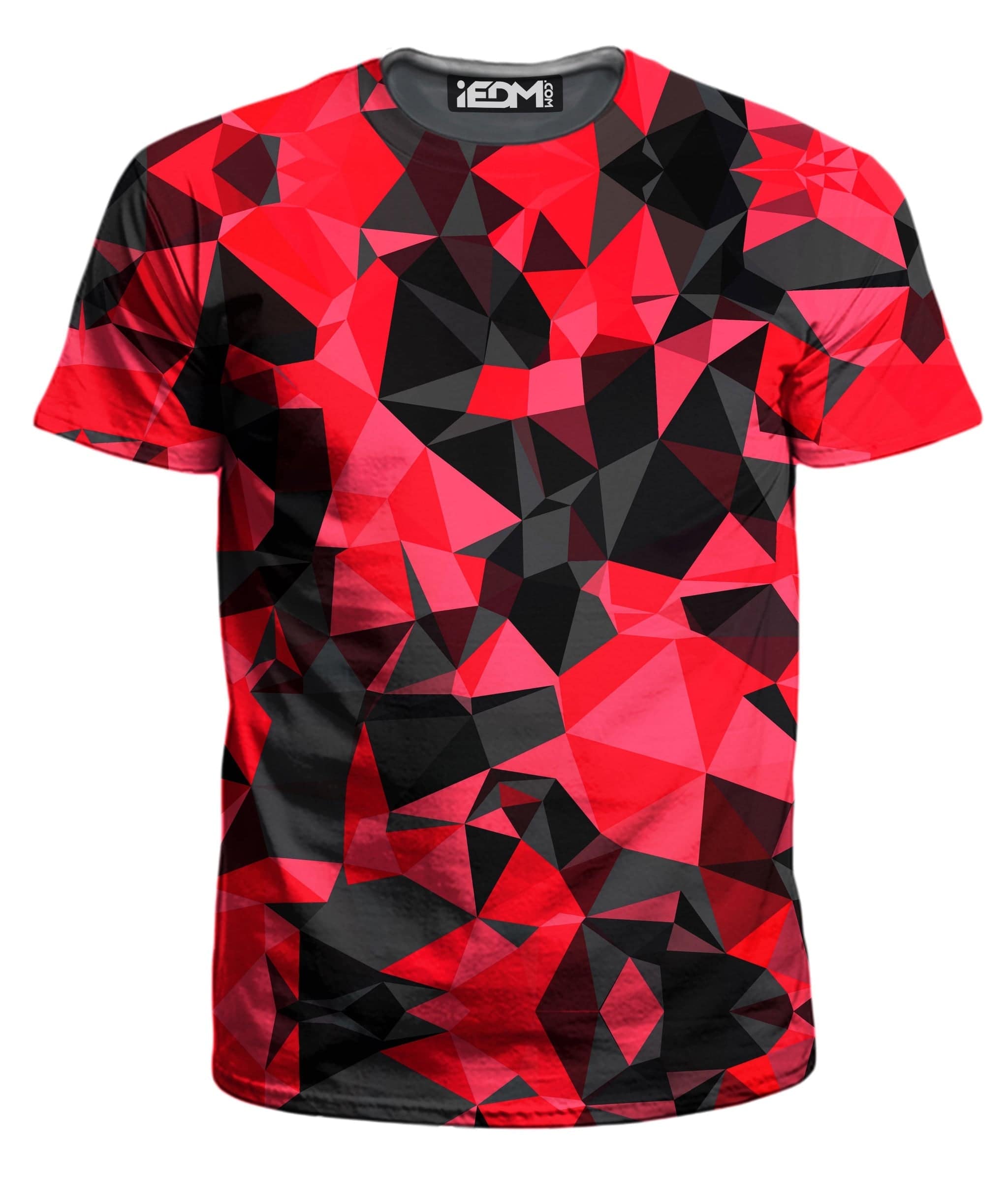 Red and Black Geo Men's T-Shirt