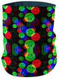 RGB Smile Glitch Bandana Mask