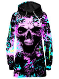 Skull Graffiti Hoodie Dress