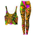 Splash of the 90s Crop Top and Leggings Combo