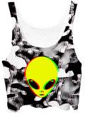 Trippy Alien Crop Top