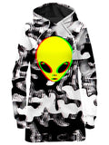 Trippy Alien Hoodie Dress