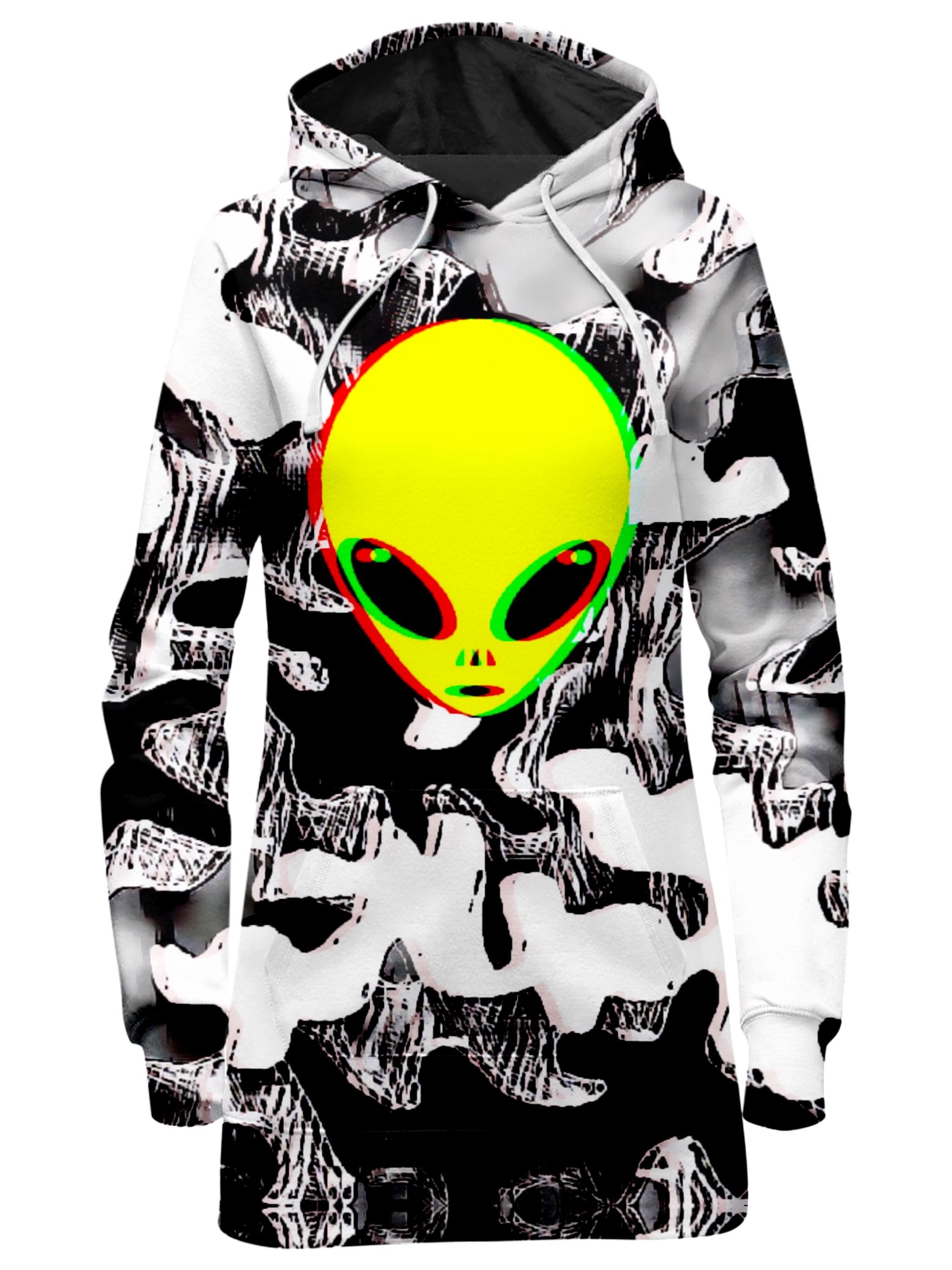 Trippy Alien Hoodie Dress