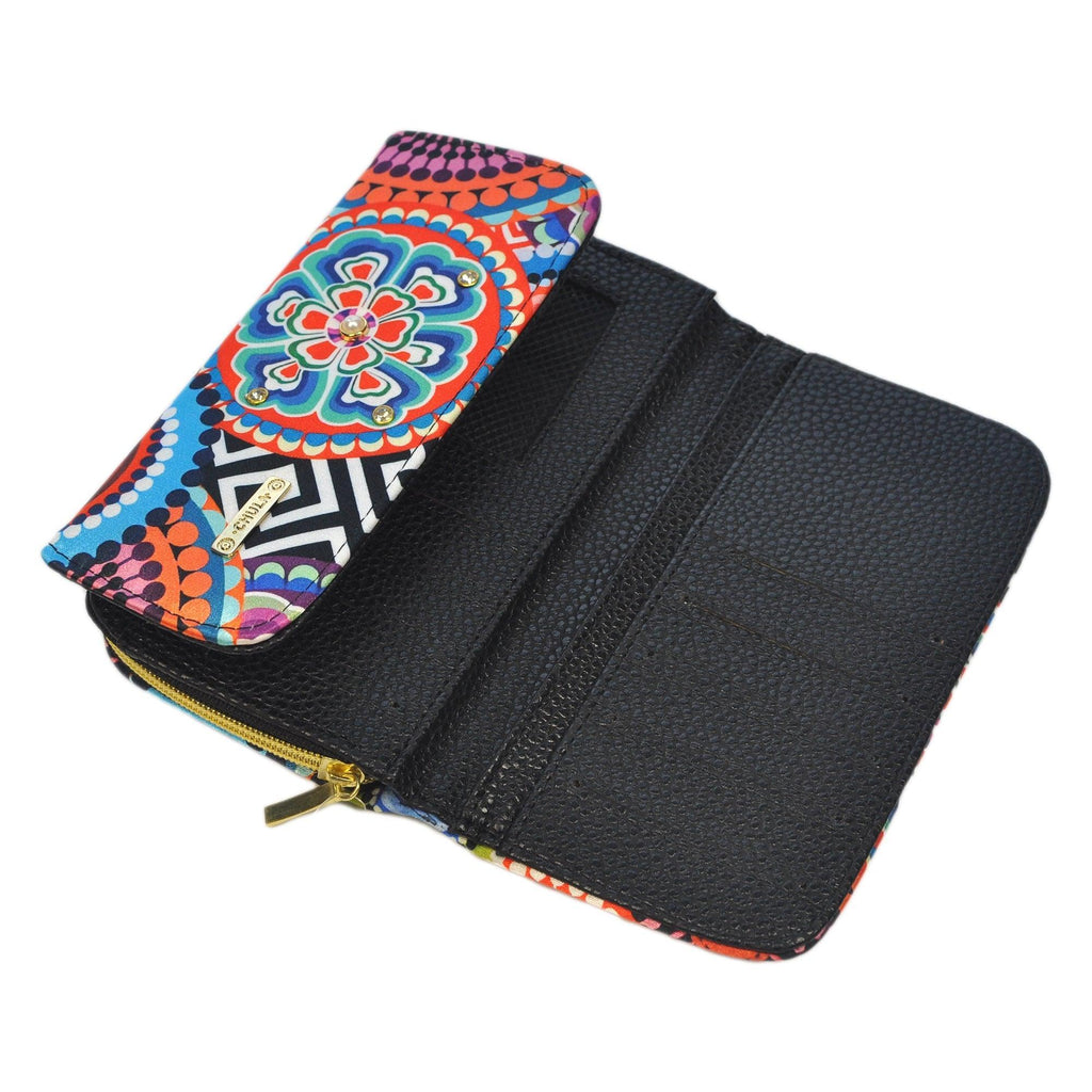 Billetera grande de Mujer Marie Círculos | CHULA Tulum