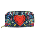 Billetera grande de mujer con doble cremallera Daily Heart Corazón | CHULA Tulum