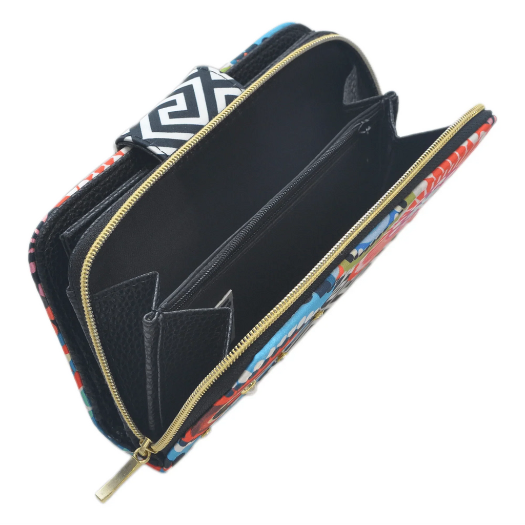 Billetera de mujer grande Colette Círculos | CHULA Tulum