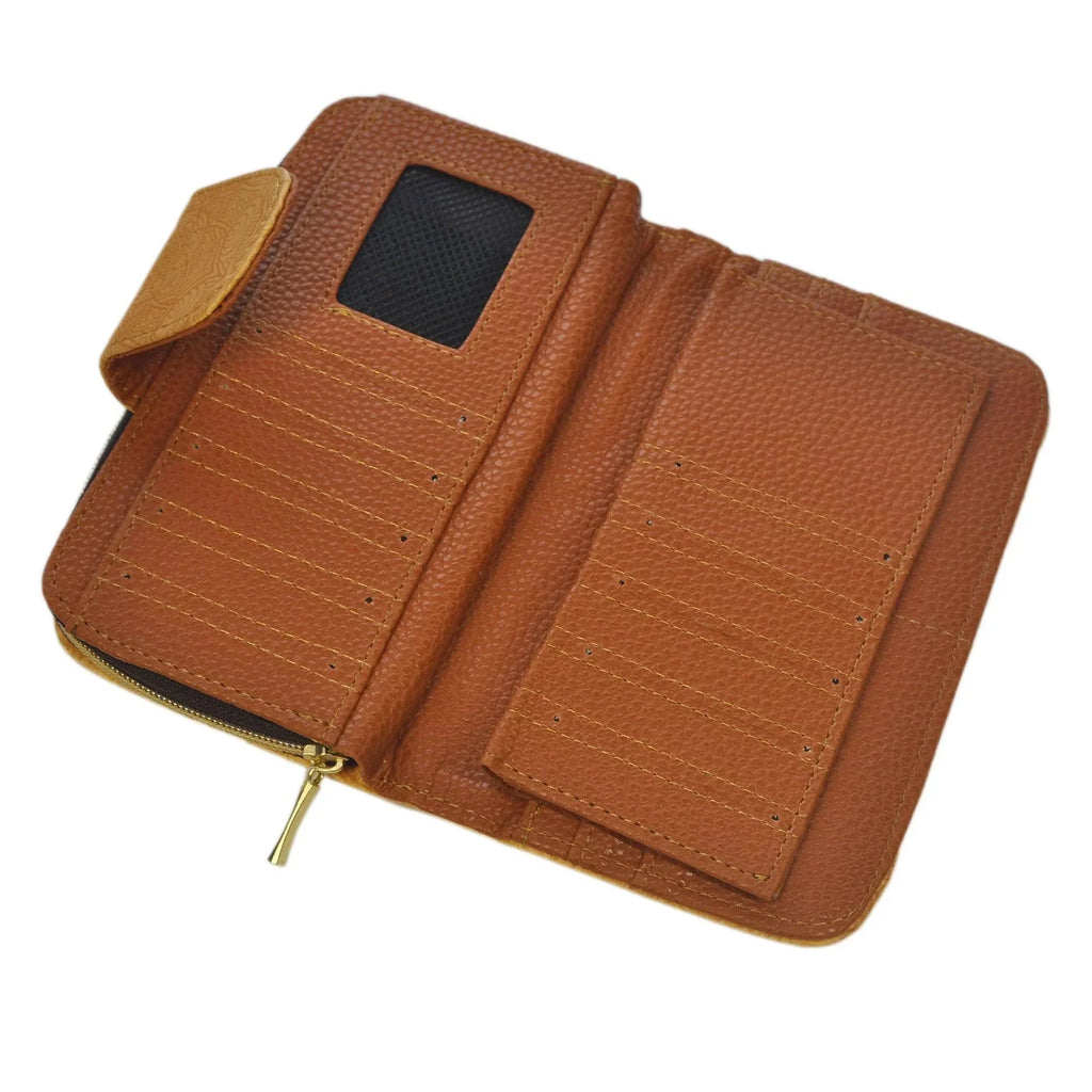 Billetera de mujer grande Colette Mandala Dorada | CHULA Tulum