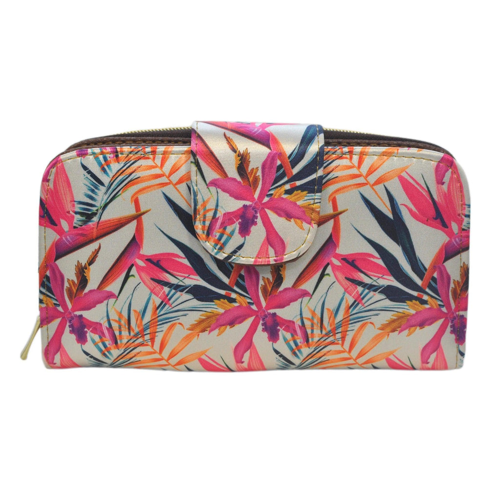 Billetera de mujer grande Colette Paraíso de Orquídeas | CHULA Tulum