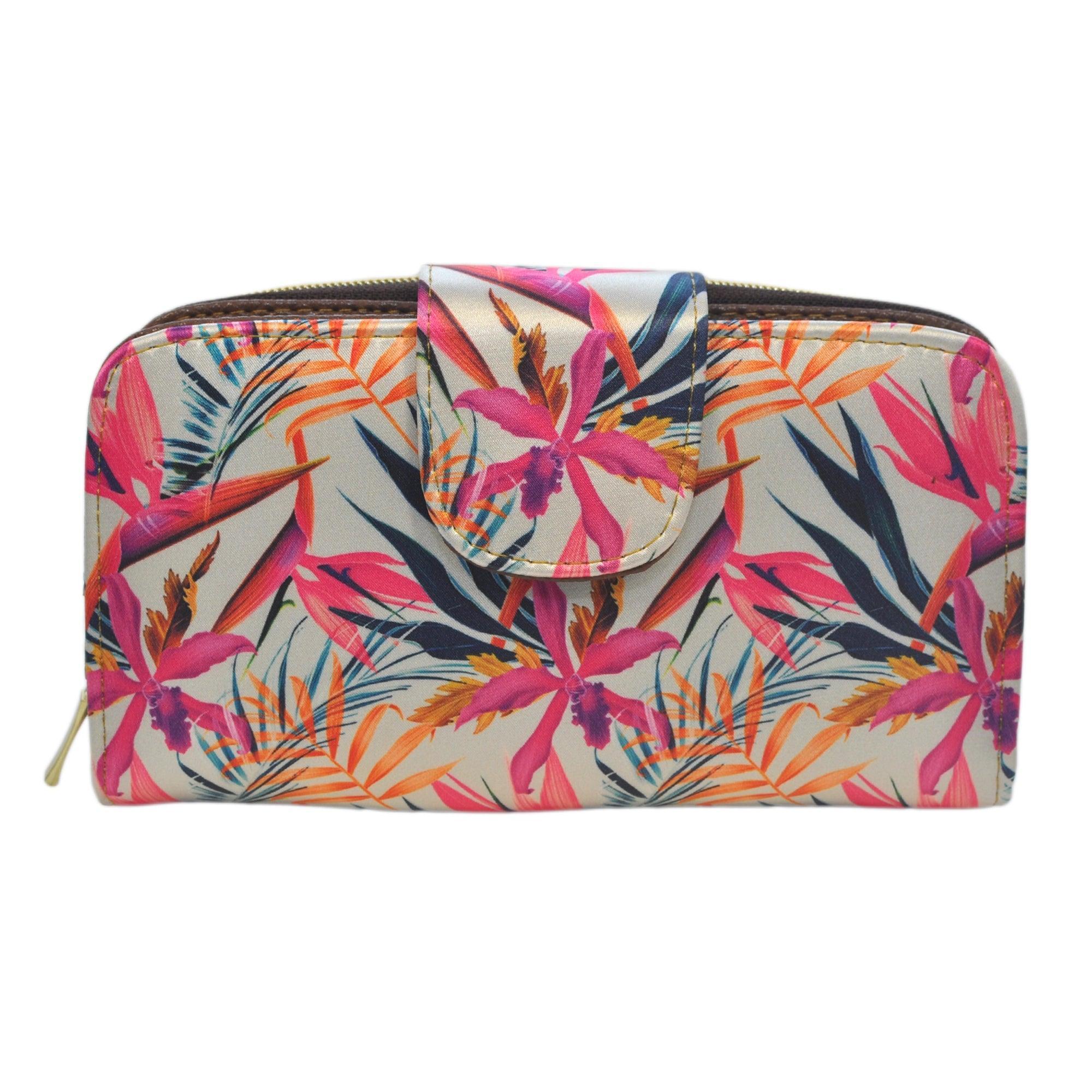 Billetera de mujer grande Colette Paraíso de Orquídeas | CHULA Tulum