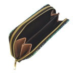 Billetera grande de mujer con doble cremallera Flor de Amor | CHULA Tulum