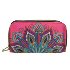 Billetera grande de mujer con doble cremallera Mándala rosa | CHULA Tulum