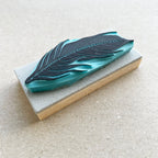 Bird feathers rubber stamps