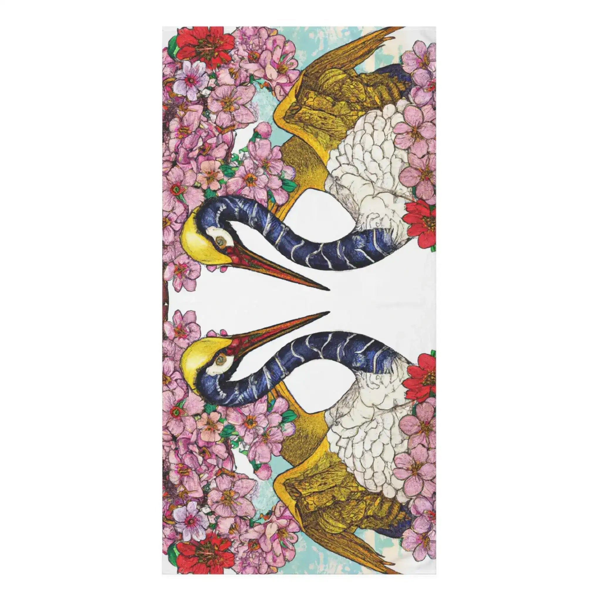 Birds of Heaven Mink-Cotton Towel