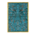 Birds of Paradise Traditional Hand Tufted Wool Rug - Blue