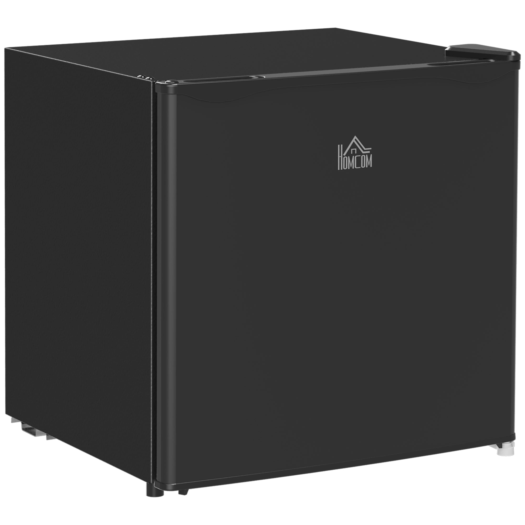 46 Litre Table Top Mini Fridge with Ice Box, Reversible Door, Adjustable Temperature, Black