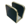 Black Agate Stone Napkin Holder