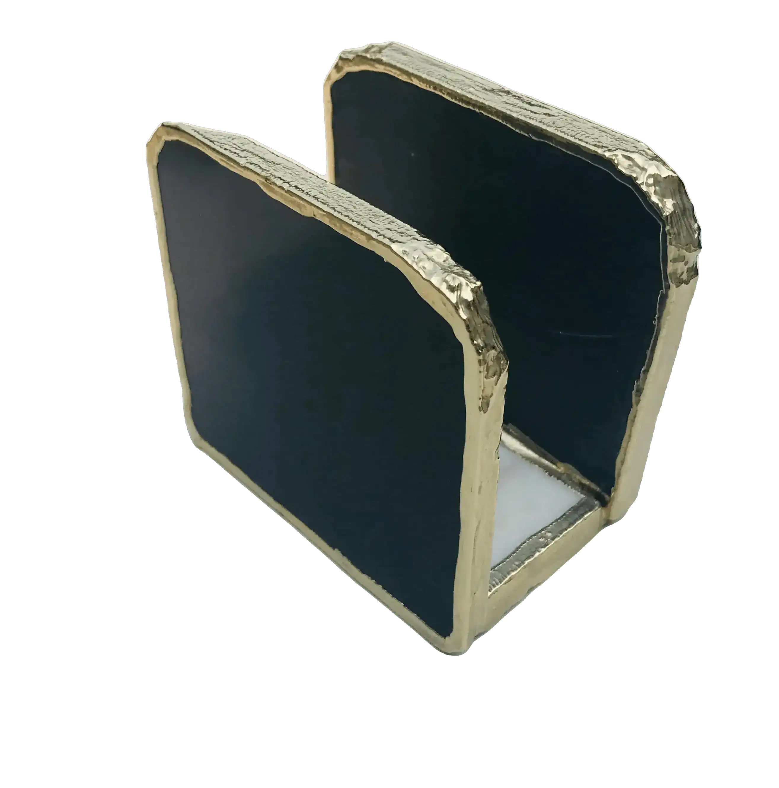 Black Agate Stone Napkin Holder