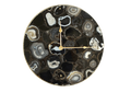 Black Agate Wall Clock | Circular