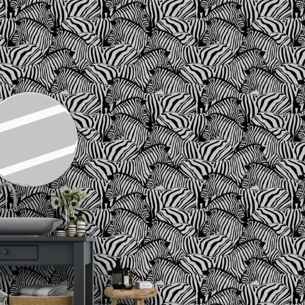 Black and White Zebra Wallpaper