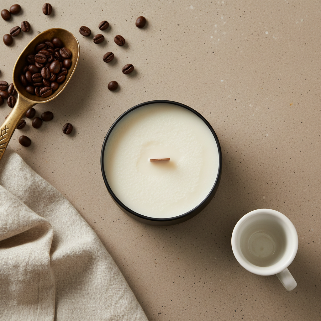 Vela Artesanal Cedro & Cuero o Black Coffe – Lata Negra Día del Padre