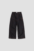 Off-White Contrast-Stitched Canvas Cargo Pants — Black