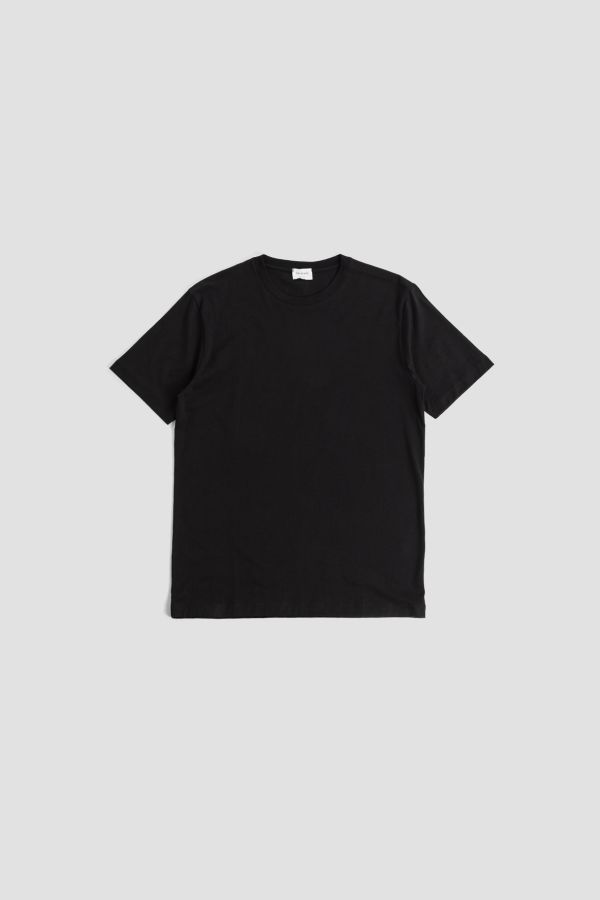 Handvaerk Peruvian Pima Cotton Crew Neck T-Shirt — Black