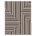 Black Illusion Flow Hand Tufted Wool Rug