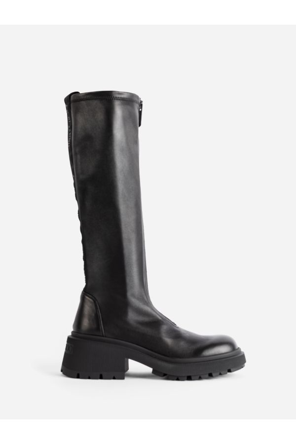 Jimmy Choo Lune Flat Boot — Black