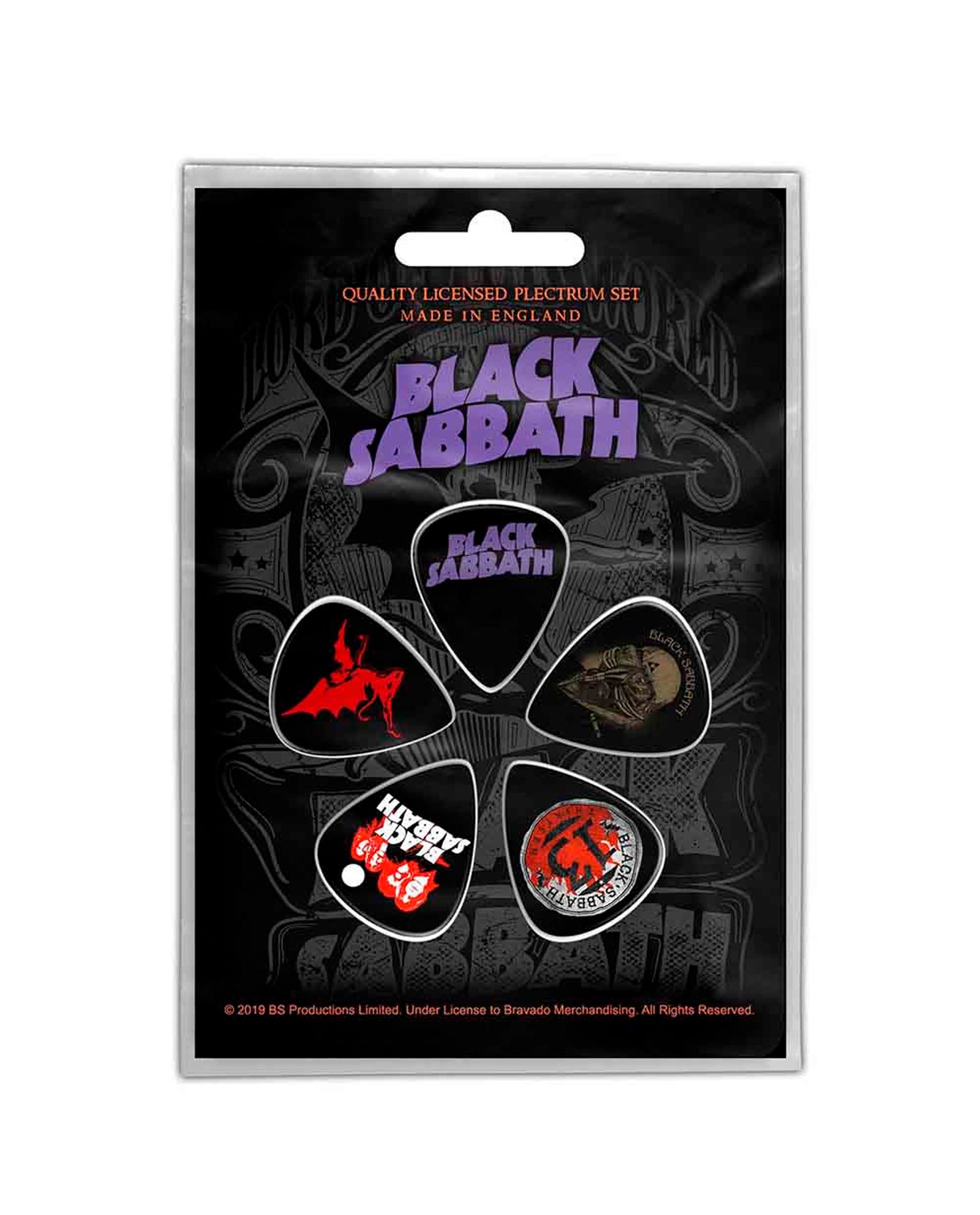 Black Sabbath - Pack de púas  "Purple Logo"