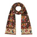Floral Black Scarf – Isfahan Inspired Design - Saroyi