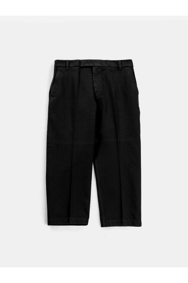 Thom Browne Garment-Dyed Utility Chino Trousers — Black