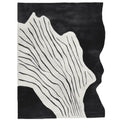 Black White Rhythm Hand Tufted Rug