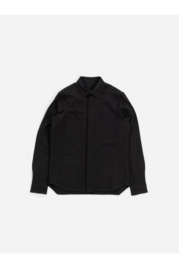 Rick Owens Patch Pocket Work Overshirt — Black