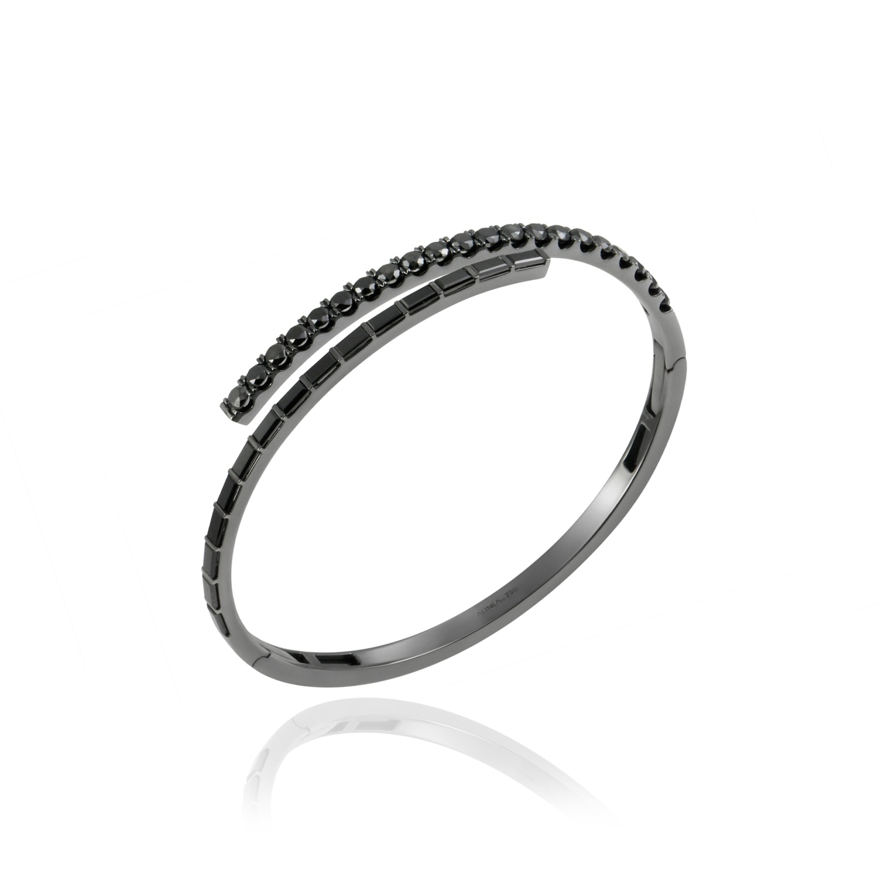 ECLIPSE Black Diamond  Bangle By ALINKA Fine Jewellery