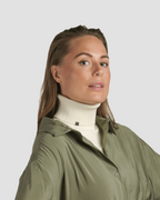 Jersey de cuello vuelto minimo blanco mujer
