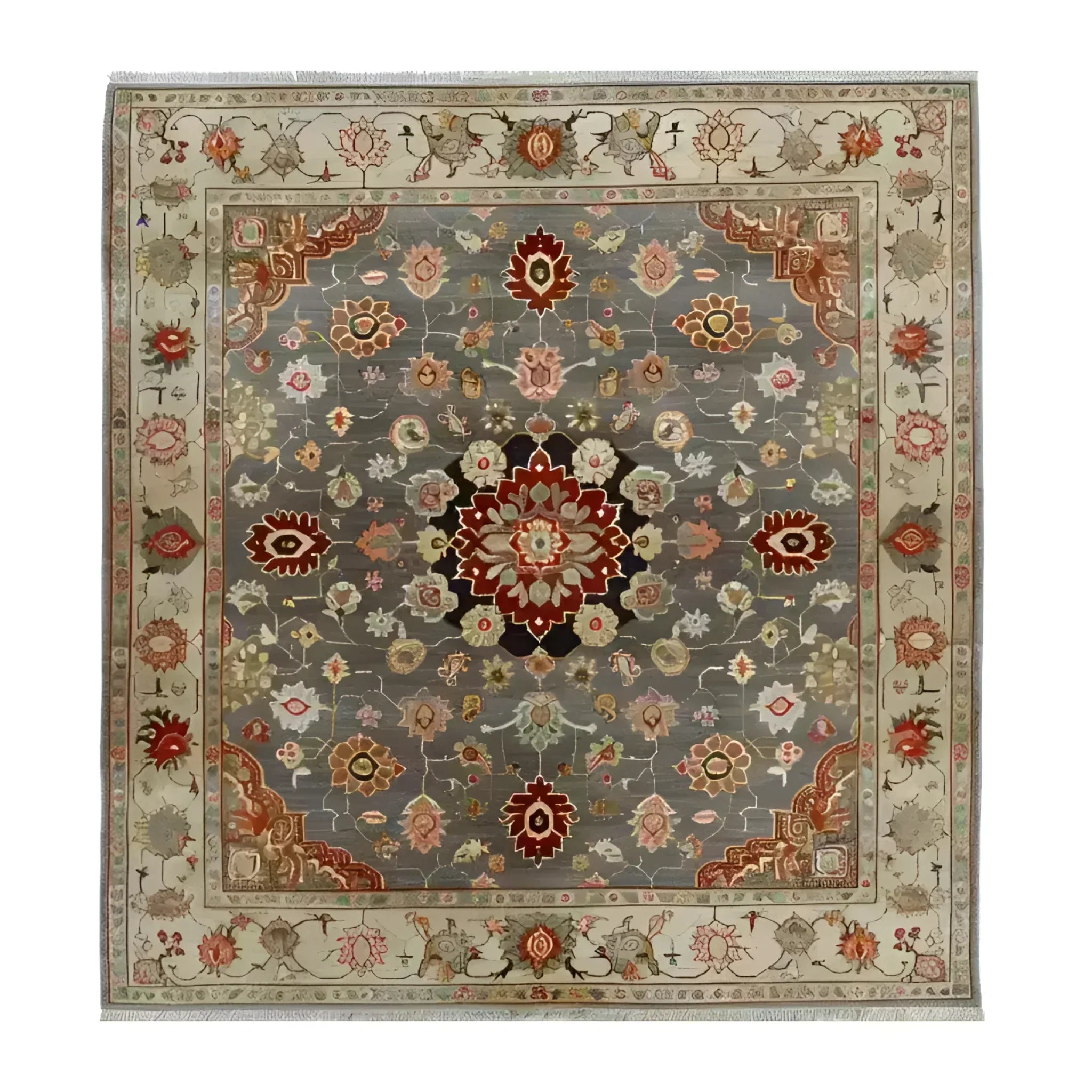 Blissful Bouquet Hand Knotted Area Rug