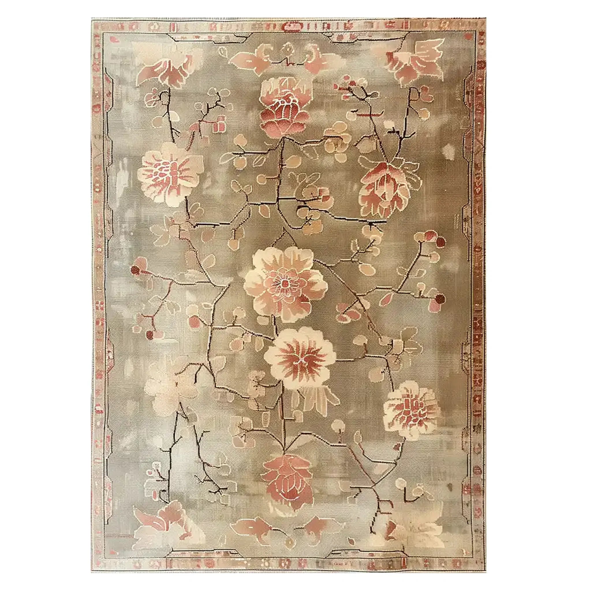 Blooming Grace Knotted Wool Rug