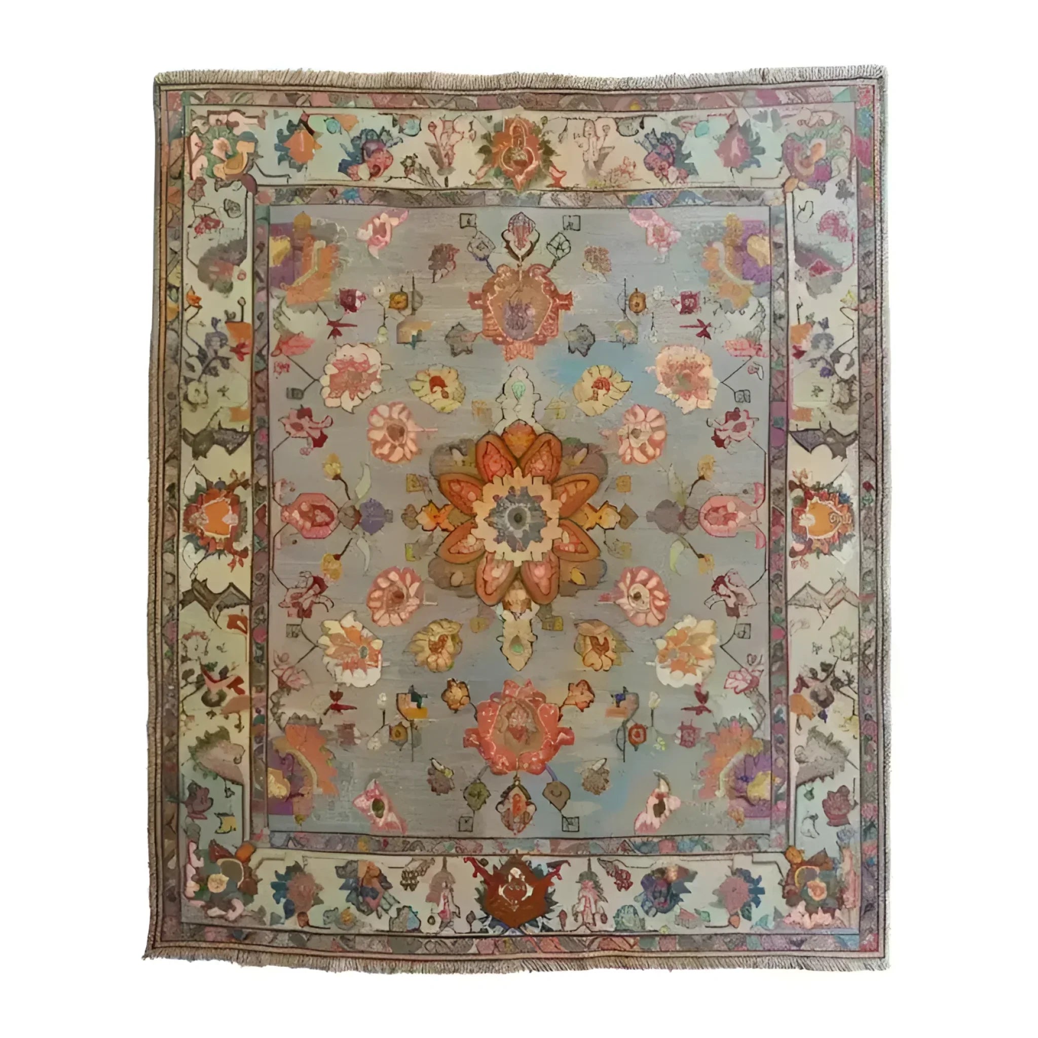 Blooming Threads Hand Knotted Area Rug